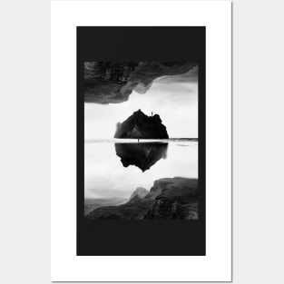 Black and White Isolation Island Posters and Art